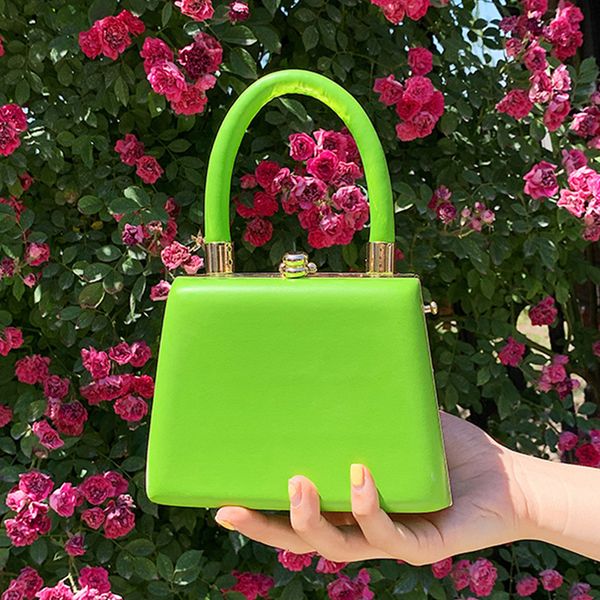 

evening bags luxury handbag women fashion vintage mini box hand bag clutches solid color crossbody ladys satchel purse 230711