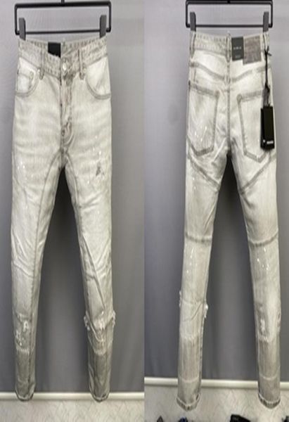 

2022 new men jeans hole light blue dark gray italy brand man long pants trousers streetwear denim skinny slim straight biker jean 9199245