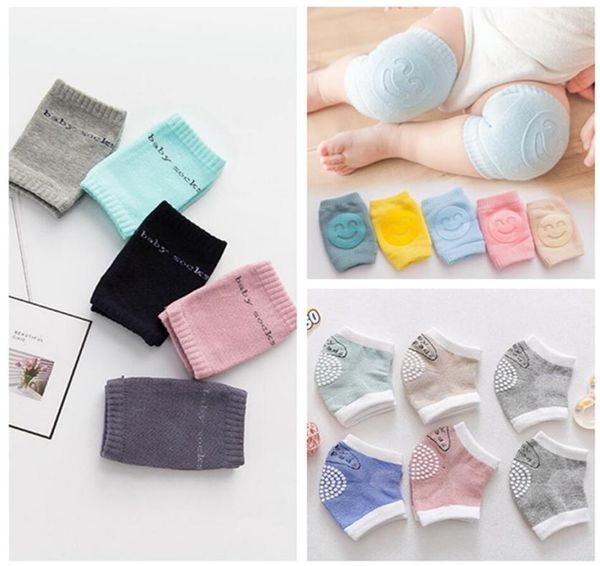 

baby knee pad non slip infants smile knee pads newborn toddler crawling elbow protector cushion leg warmer kids safety kneepad lla5932502, Blue