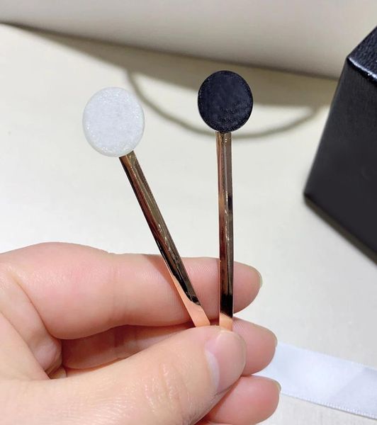 

fashion black and white starry alloy hair clips one word clip hairpins popular head accessories in european and american countries3350920, Golden;silver