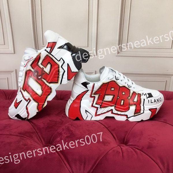 

2023 new luxurys designer sneakers plate-forme shoes pop color matching running shoes thick sole trend light fashion cool casual lace-up dad, Black