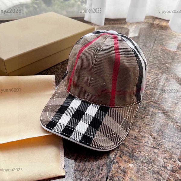 

designer women hat white embroidered logo men cap leather buckle multi color plaid printing ball cap including box preferred gift, Blue;gray