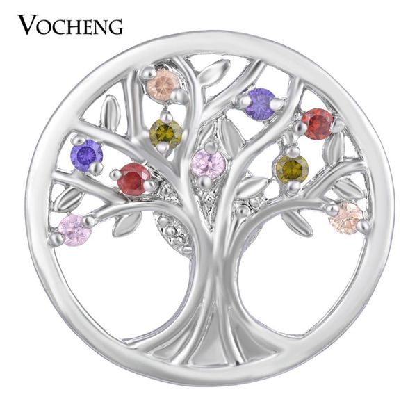 

noosa cz stone ginger snap jewelry 4 colors 18mm copper material tree button vocheng vn14095696276