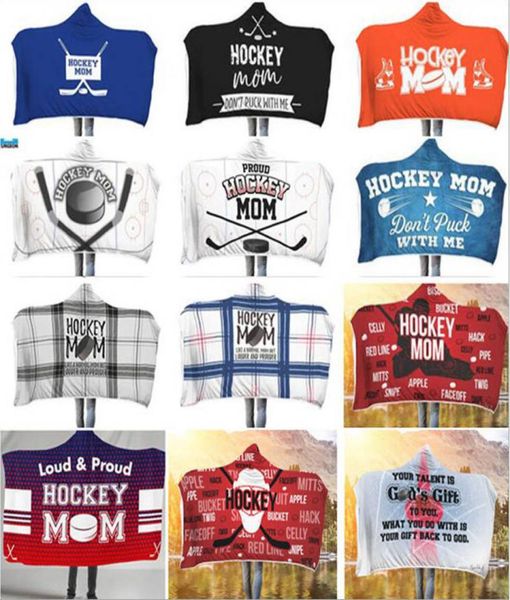 

hockey hooded cloak xmas 3d printed cape plush sherpa blankets fleece soft winter swaddling bedding quilt tv nap wraps shawl carpe2381019
