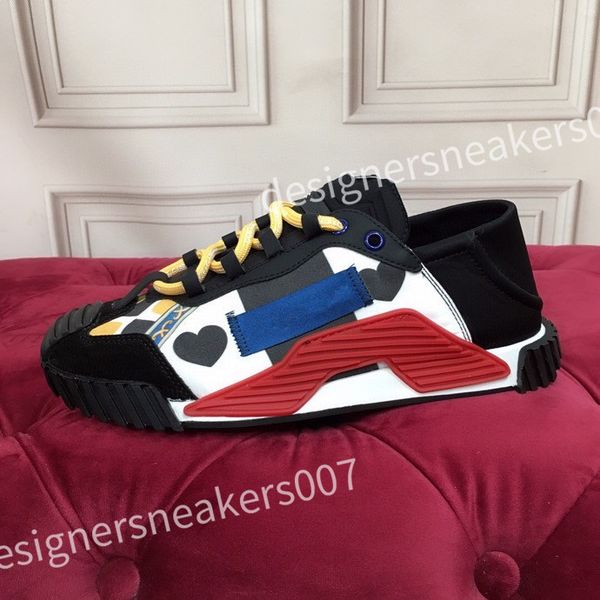 

luxury designer shoes men designers classics sneaker women platform leather casual shoe low lace up sneakers hc210813, Black