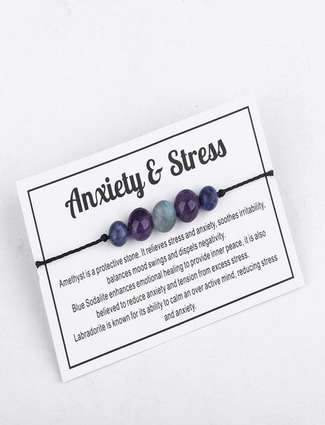 

handmade amethyst anxiety bracelet flash stone beaded wax rope bracelet couple jewelry friendship spiritual gift4955890, Golden;silver