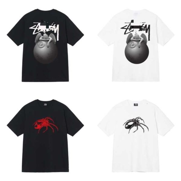 

men's t-shirts stussys polo shirt designer tshirts sports summer fashion tees mens women t-shirt dunks men ti2p, White;black