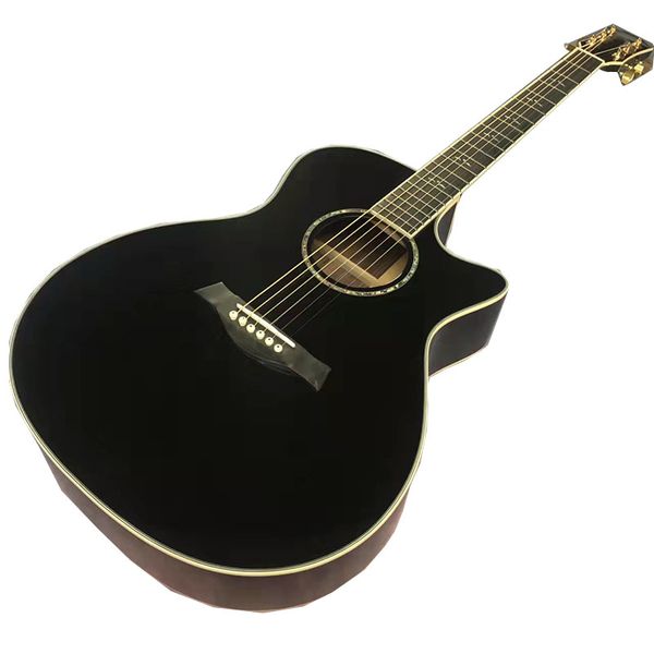 

2023 40 "ga 214 series bk color acoustic acoustic guitar