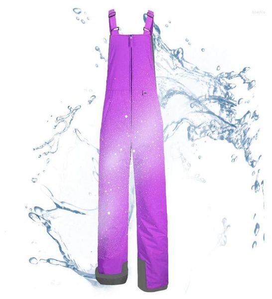 

skiing pants outdoor snow winter waterproof warm ski trousers doublelayer windproof insulated overalls9950135