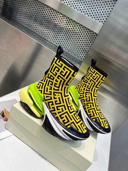 

snakers sneakers dg knitted dolcly high gabbanaly shoes luxury suede designer b-bold men women socks casual shoes size 35-45 jxby, Black