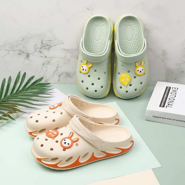 

sandals classic white hole slide garden chlorine shoes women's quick drying summer beach slide breathable outdoor sandals plain shoes 2, Black