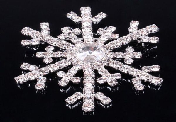 

snowflake brooches for women fashion baroque style crystal frozen brooch pin ab charm christmas jewelry wedding corsage accessorie4595727, Gray