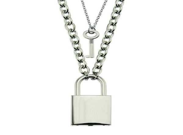 

hip hop glossy key and lock set pendant for men and women the gift for men and women6277733, Silver