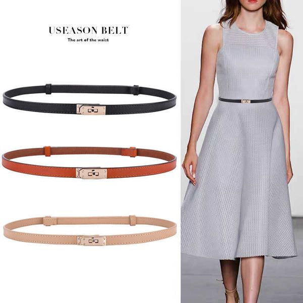 

belts for women designerthin decorative dress small belt fashion versatile korean thin skirt, Black;brown