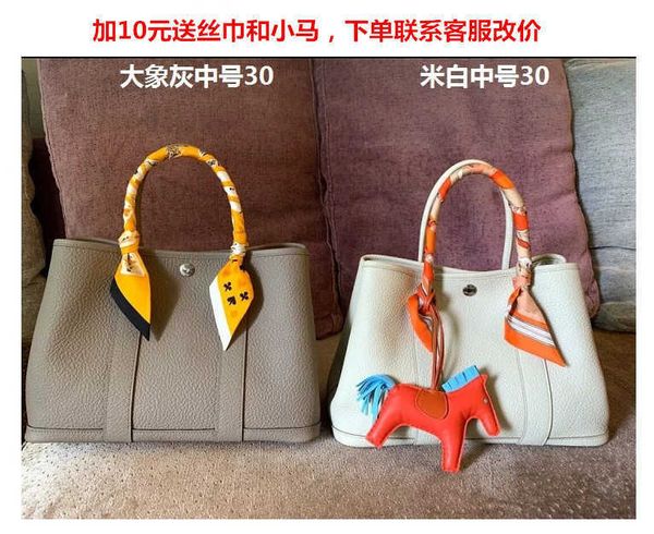 

garden party bags designer baotou 2023 layer litchi cow leather togo commuter fashion versatile handbag large capacity women's bag 1ewx