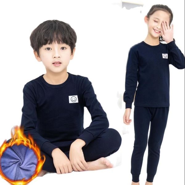 

pajamas kids pajamas children sleepwear fabric baby boys girls fleece lining pyjamas pijamas cotton nightwear homewear sets good clothes 230, Blue;red