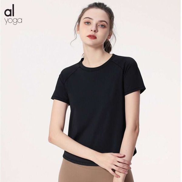 

al designer women's sports running leisure outdoor outwork summer combination yarn back breathable quick drying short sleeve yoga suit