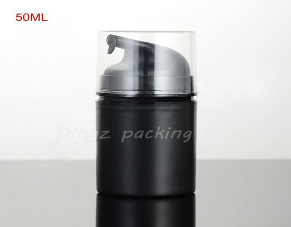 

(40pcs/lot)50ml empty bck vacuum emulsion pump bottle 50g airless pump cosmetics bottles , lotion container with airless pump8514032