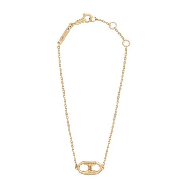 

ce new arc de triomphe brass necklace copper plated skinny bracelet design cold air series, Silver