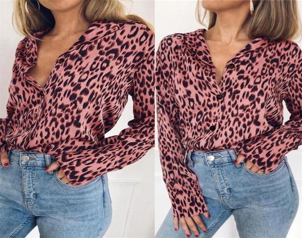 

ebaihui women039s blouse spring autumn long sleeve shirts button solid 2021 summer chiffon female clothing plus size leopa4855863, White