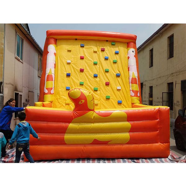 

outdoor sports games for children and adults inflatable climbing wall pvc material