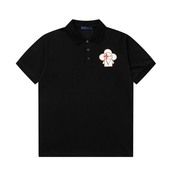 

2 new fashion london england polos shirts mens designers polo shirts high street embroidery printing t shirt men summer cotton casual t-shir, White;black