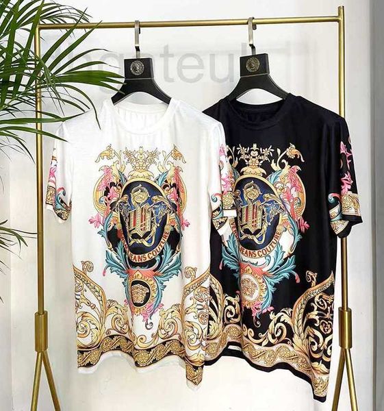 

men's t-shirts designer 2023 spring and summer new trend digital printing youth popular casual men's short-sleeved t-shirt 22gb, White;black