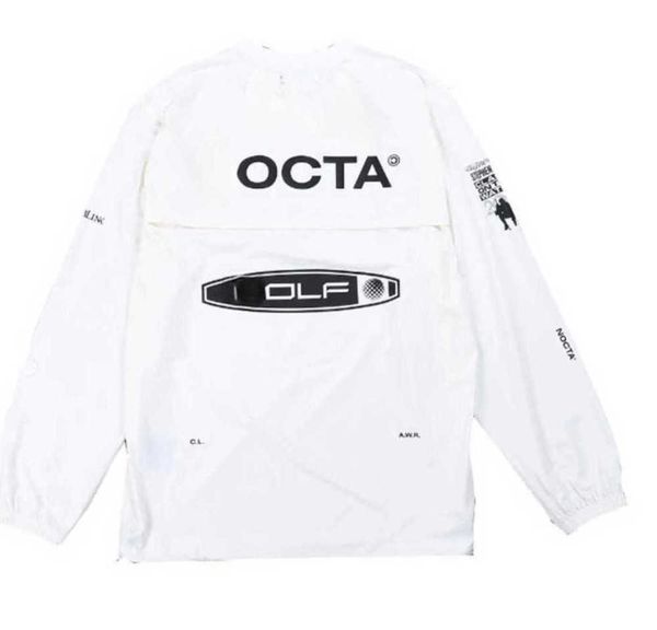 

2023 mens hoodies us version nocta golf co branded draw breathable quick drying leisure sports t-shirt long tidal flow design casual style, Black