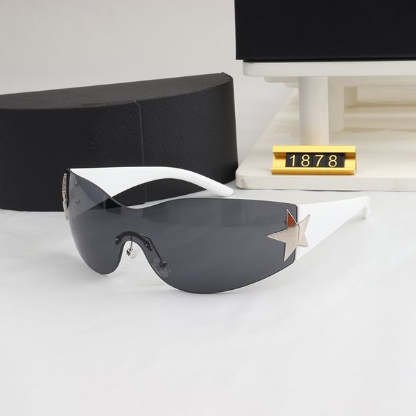 

sunglasses diamond oval frame pr ada sunglasses designer women's radiation resistant personality men's retro glasses board high gr, White;black
