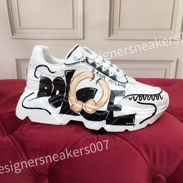 

new luxurys designer sneakers plate-forme shoes pop color matching running shoes thick sole trend light fashion cool casual lace-up dad shoe, Black