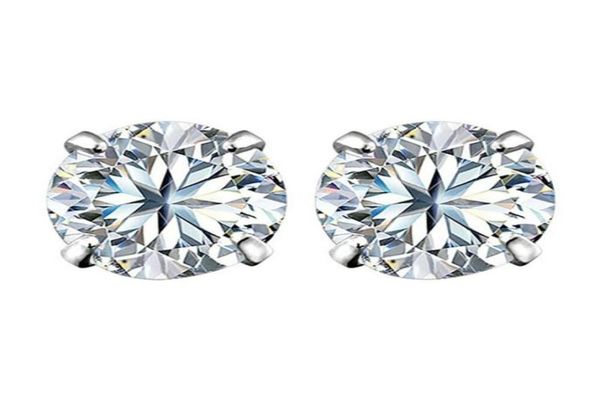 

for fashion earring crystal 3mm 4mm 5mm 6mm 7mm five zircon stud earrings jewelry 1pair women men classic1414149, Golden;silver