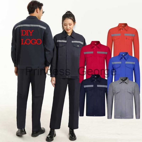 

others apparel customized summer thin section longsleeve overalls men's reflective strip labor insurance clothing workshop clothes x07, Black;white