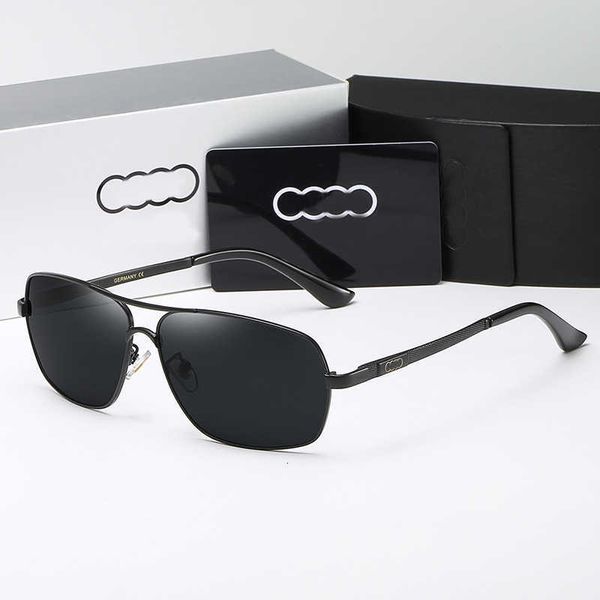 

Fashion Audi top sunglasses Men's Polarized Sunglasses New Korean Edition High end Driver's Glasses 557 with logo box