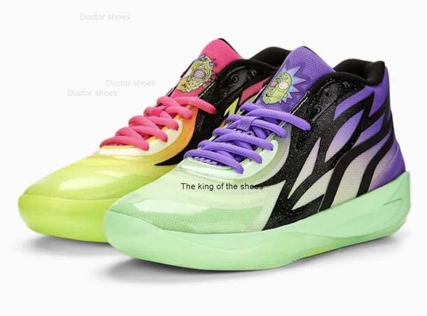

2023mb.01 shoeskids lamelo ball mb2 rick morty men basketball shoes sneakers for sale slime grade school sport shoe online shop us4.5-us12