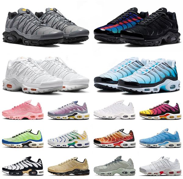 

running shoes tn plus men women sneakers black white pink outdoor training sports shoes
