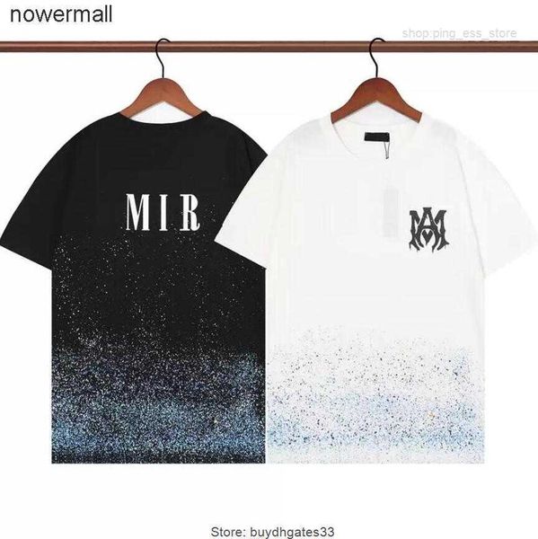 

hop amirly t shirt men's t-shirts summer quality designer men print hip short letter loose tee crewneck graffiti epm0, White;black