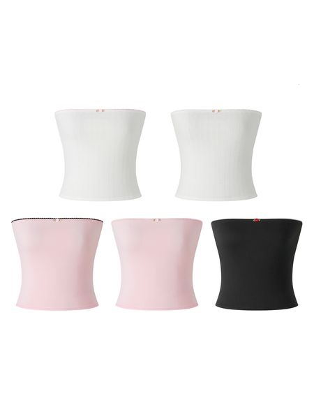 

women's tanks camis women summer kawaii sleeveless off shoulder knitted tanks crop floral fairycore grunge 2000s aesthetic t-shirts, White