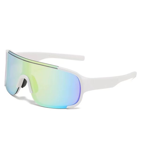 

new outdoor cycling glasses for men and women, windproof sunglasses for bicycles, trendy and colorful sunshade sports glasses, White;black
