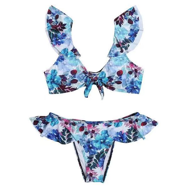 

falbala fission swimsuit printed bikini, White;black