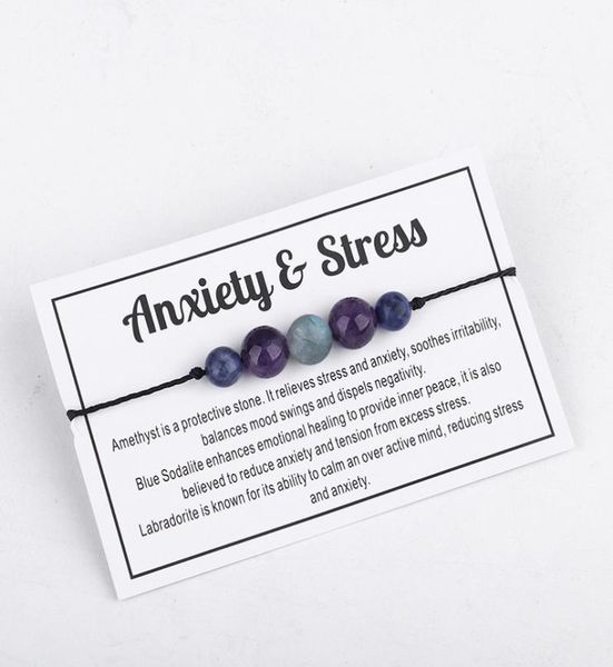 

handmade amethyst anxiety bracelet flash stone beaded wax rope bracelet couple jewelry friendship spiritual gift8445190, Golden;silver