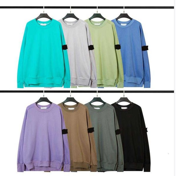 

hoodies sweatshirts new spring and autumn stone streetwear embroidery men's sweater fashion is land cotton casual sports pullover sweat, Black