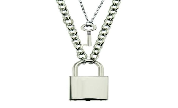 

hip hop glossy key and lock set pendant for men and women the gift for men and women9952926, Silver