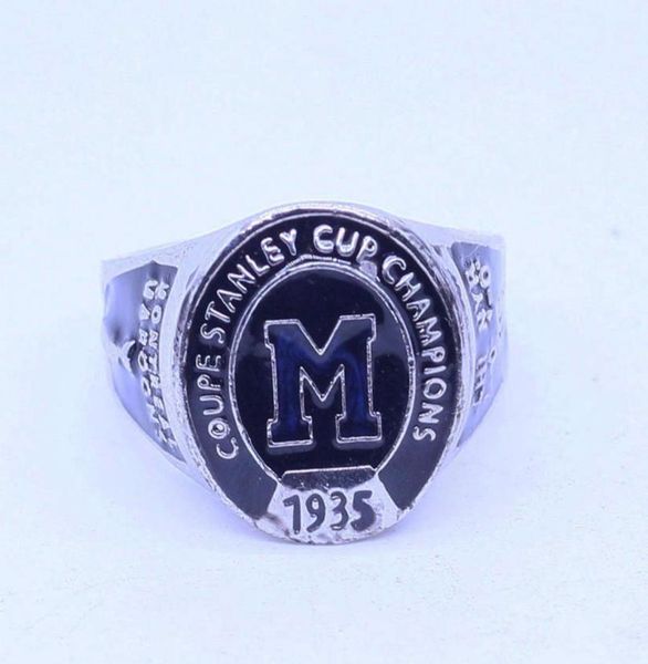 

1935 montreal maroons coupe cup world championship ring018055129, Golden;silver