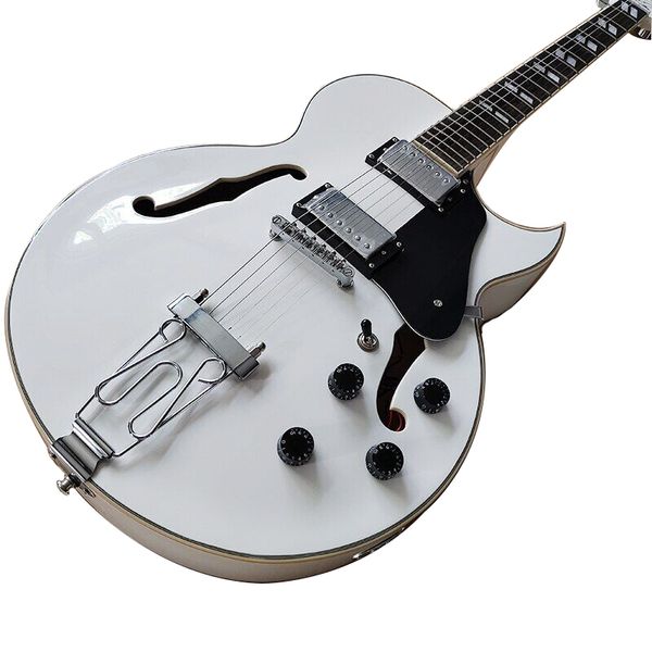 

exquisite hollow electric guitar good tone comfortable feel professional building
