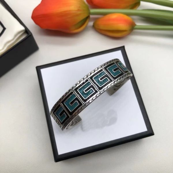 

fashion style bracelets women bangle wristband cuff chain designer letter jewelry 18k gold plated stainless steel wedding lovers gift bracel, Black