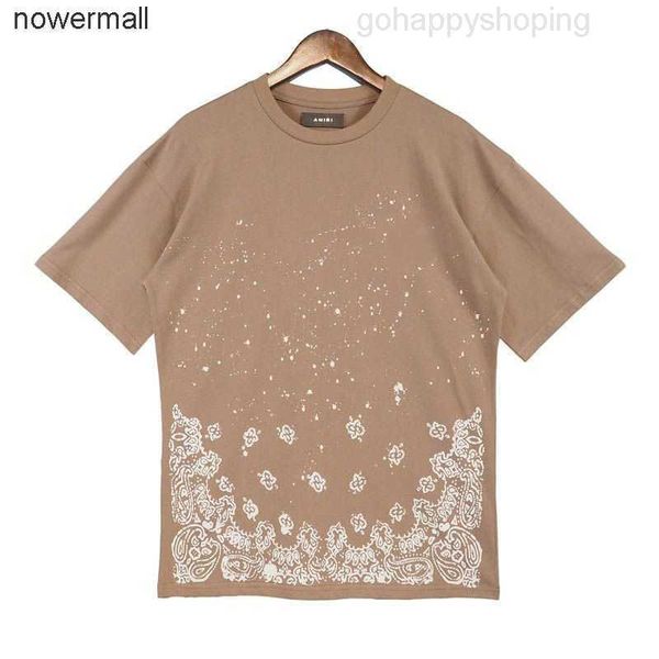 

sport amirly french designer mens t shirt lanvins lettering brand reflective print quality oversized vintage cotton antipilling tshirts wome, White;black