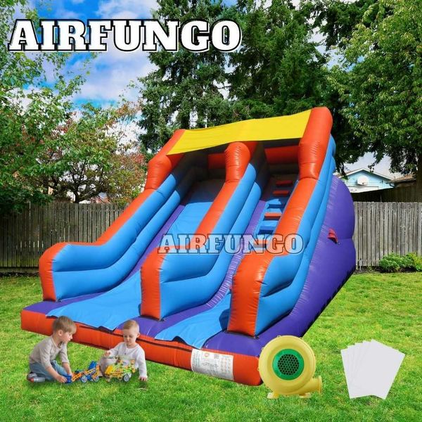 

15 foot outdoor children's party trampoline slide inflatable bodyguard slide equipment inflatable dry slide china