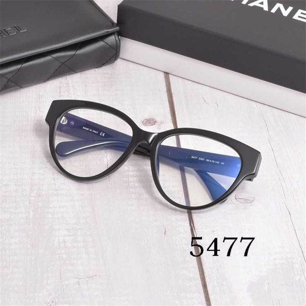 

sunglasses 2023 new xiaoxiang's same type of 5477 plate cat eye can be matched with myopia flat light glasses frame, White;black