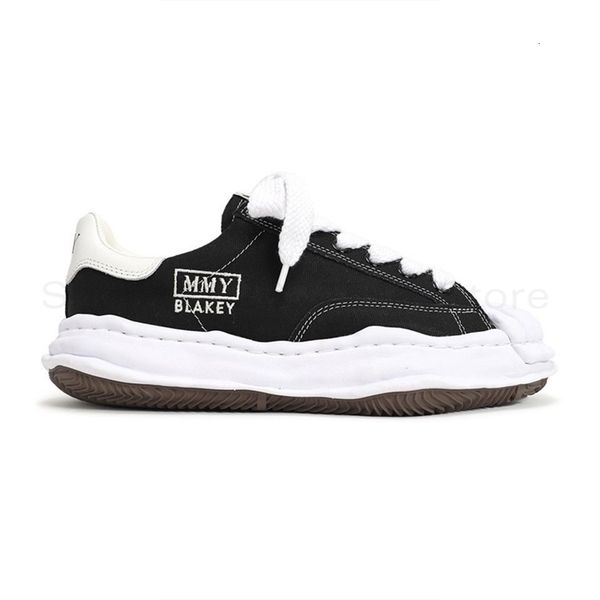

dress shoes mmy blakey ss low canvas sneakers embroideried mihara thick bottom couple board shoes men women lace up running shoes 230710, Black