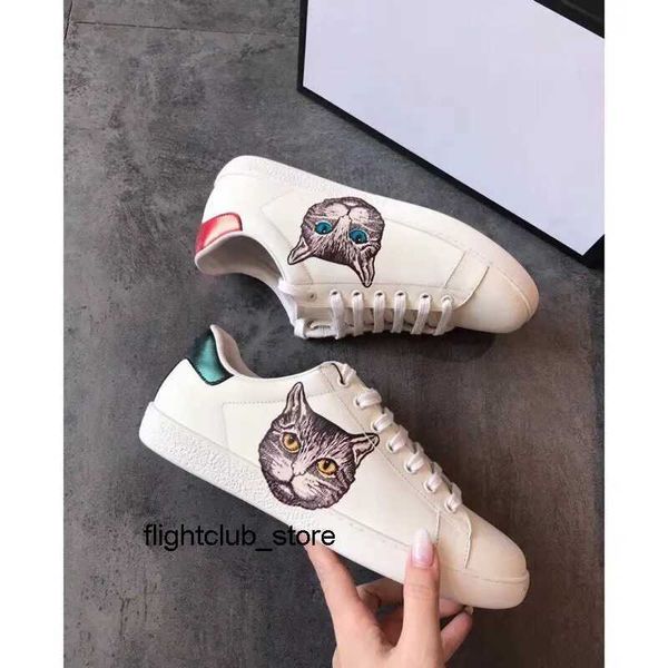

outdoor ggity fashion shoes cat head 3d quality printed men shoes women sneakers, Black